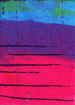 Pond By The Beet Field Gini Ewers Madison WI thickened dye on fabric